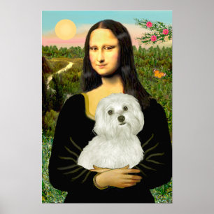 Pôster Maltês 11 - Mona Lisa