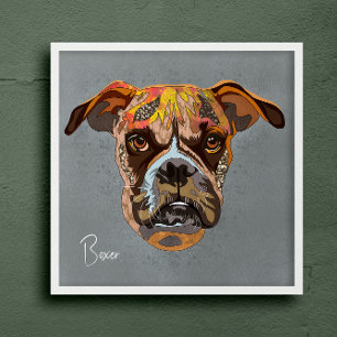 Poster Maluco pintado à mão
