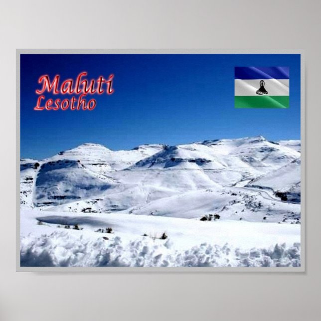 Poster Maluti - Lesoto - (Frente)
