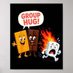 Poster Malvado marshmallow de s'mores