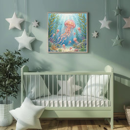 Poster Mama Água-Viva e Berçário dos Bebês