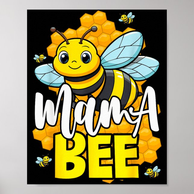 Poster Mama Bee Family Bee First Bee Day Outfits  (Frente)