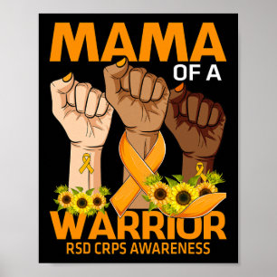 Poster Mama De Mão De Um Guerreiro Rsd Crps Sensibilizar