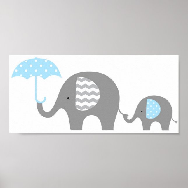 Poster - Mamã e Elefante para Bebês (Frente)