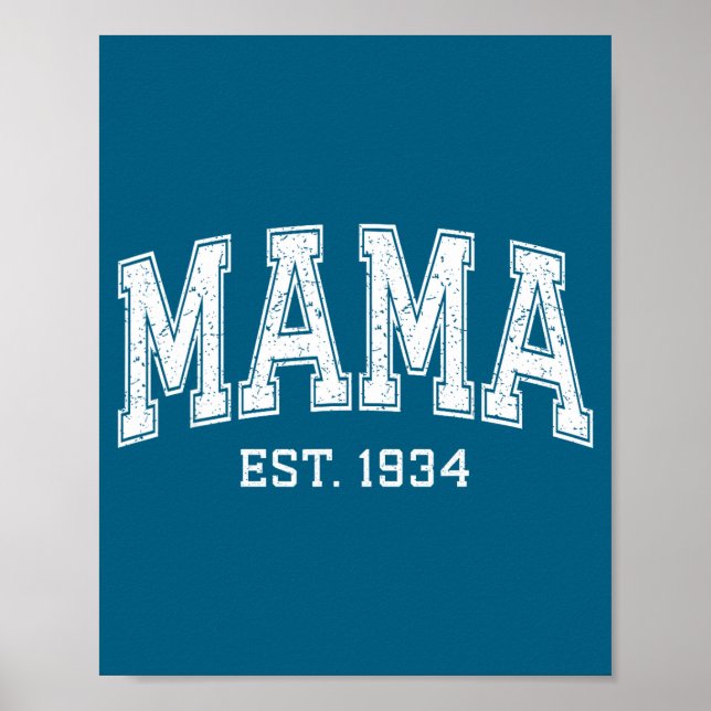 Poster Mama Est 19 Mom D Mothers Day Ized  (Frente)