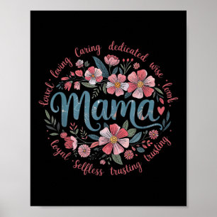 Poster Mama Floral Boho Style Ela É A Mãe Dia de as mães