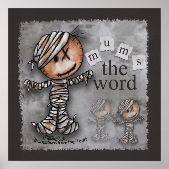 Poster Mamã primitiva Mãe a palavra (Frente)