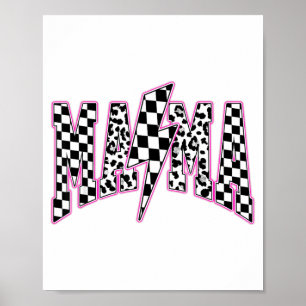 Poster Mama Raio de Leão Xadrez Varsity Mariposa