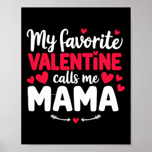 Poster Mama Valentine Fofa Romântica Dia dos Namorados Ca