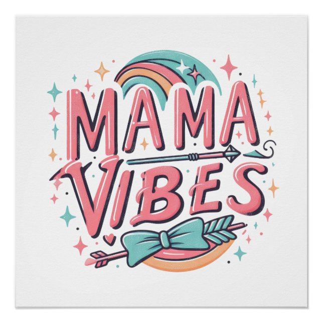 Pôster Mama Vibes (Frente)