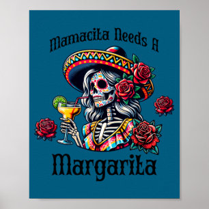 Poster Mamacita precisa de um esqueleto bêbado de margari