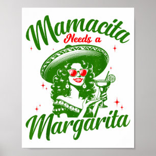 Poster Mamacita Precisa De Uma Margarita Cinco De Mayo Di