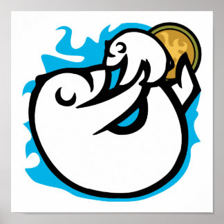 Poster mamãe &amp; urso polar bebê