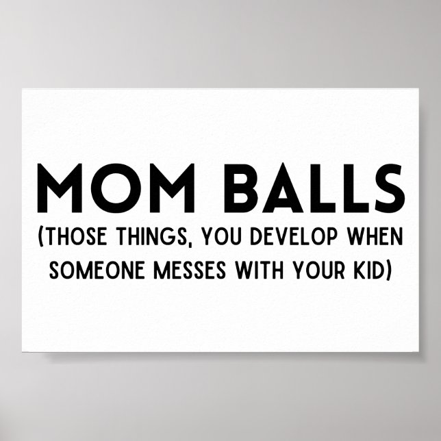Poster Mamãe Balls (Frente)