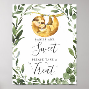 Poster Mamãe Bebê Chá de fraldas Lama Bebês São Sina