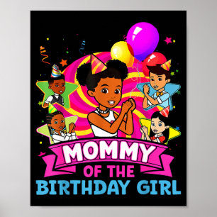 Poster Mamãe da Menina de Aniversário Boneca Gracie Nk Fa