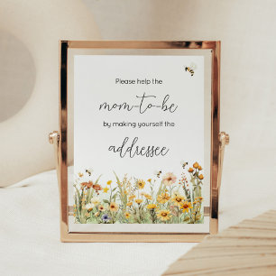 Poster Mamãe de flor selvagem para a estação de envelopes