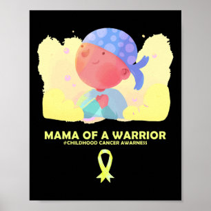 Poster Mamãe De Uma Consciência De Canceres De Infância G