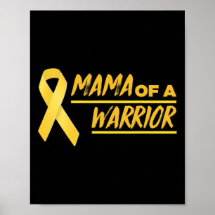 Poster Mamãe De Uma Guerreira Mãe Consciência De Canceres