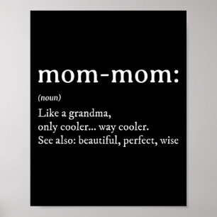 Poster Mamãe Deu Definição Vovó Mãe Dia de as mães