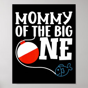 Poster Mamãe do Menino da Grande Pescaria do Primeiro Ani