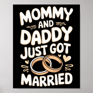 Poster Mamãe E Pai Acabaram De Se Casar