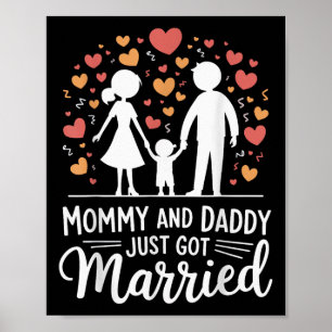 Poster Mamãe E Pai Acabaram De Se Casar _3