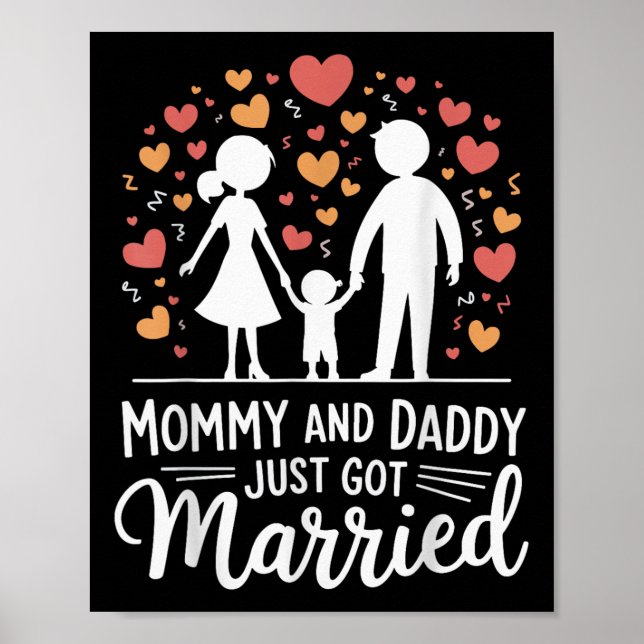 Poster Mamãe E Pai Acabaram De Se Casar _3 (Frente)