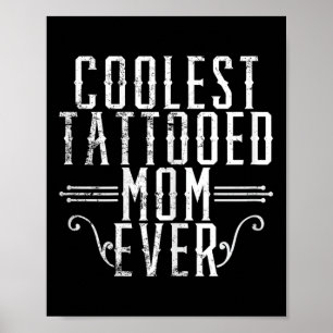 Poster Mamãe Leopard Tatuou Mamãe Temporária