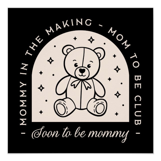 Pôster Mamãe logo estará grávida de mamãe. (Frente)