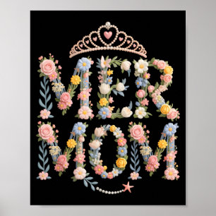 Poster Mamãe mermaid fofa mamãe fora do dever de férias d
