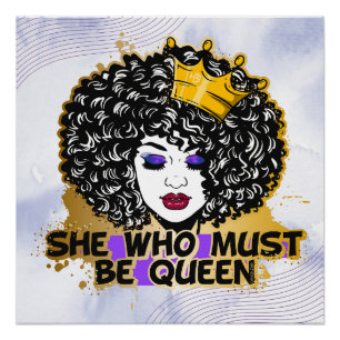 Pôster Mamãe Negra Melanina Sista Americana