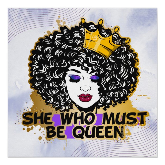 Pôster Mamãe Negra Melanina Sista Americana (Frente)