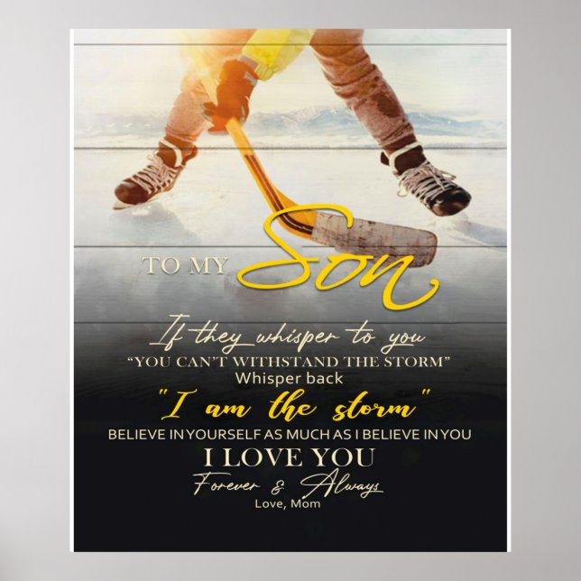 Poster Mamãe Para o meu filho dotado, Filho Aniversário d (Frente)