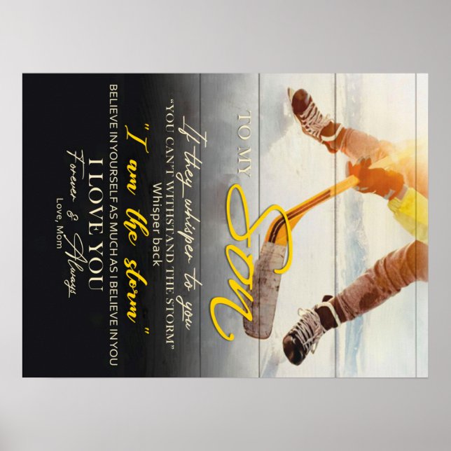 Poster Mamãe Para o meu filho dotado, Filho Aniversário d (Frente)