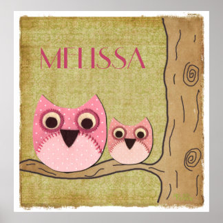 Poster Mamãe Personalizada e Cabras de Bebês Sala de Meni