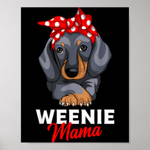 Poster Mamãe Salsicha Divertida Presente para Amante de D