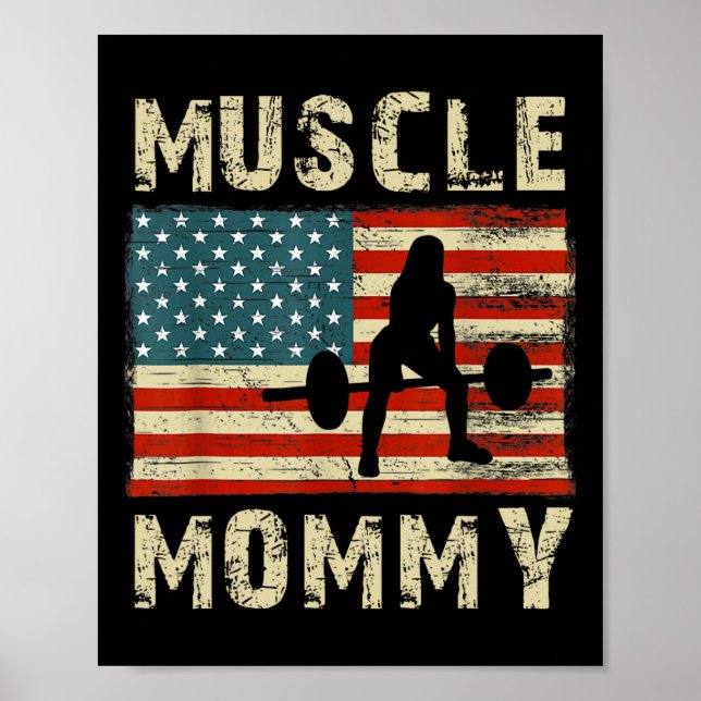 Poster Mamães Musculares (Frente)