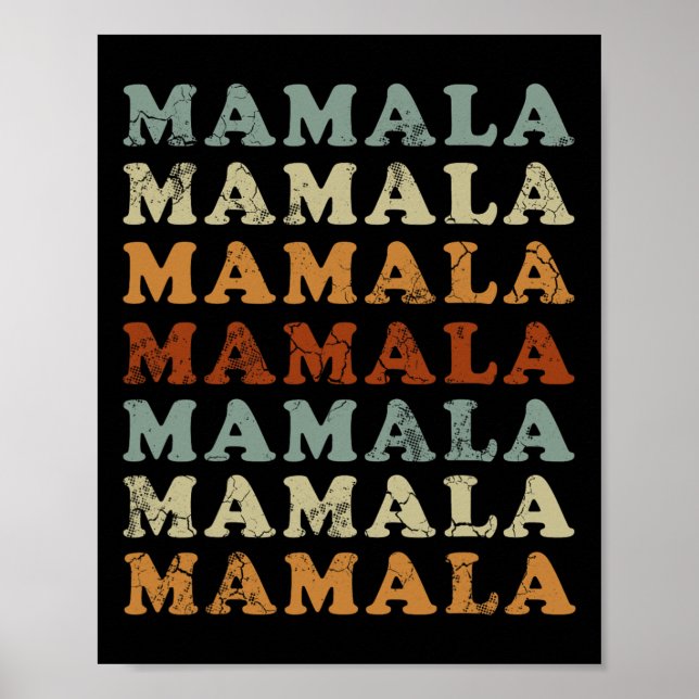 Poster Mamala Kamala Harris 24 Democrata (Frente)