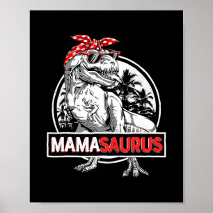 Poster Mamasauro T Rex Dinossauro Engraçado Mama Saurus