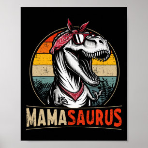 Poster Mamasaurus Mãe Dinossauro Para O Dia Das Mães Nata
