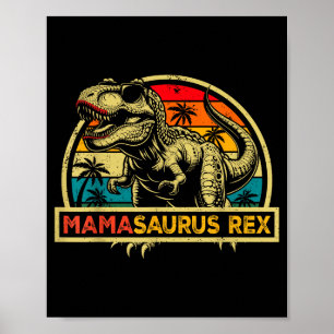 Poster Mamasaurus Rex Trex Dinossauro Mãe Saurus Rex Famí