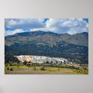 Poster Mammoth Hot Springs, Yellowstone, Wyoming