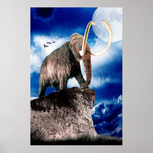 Pôster Mammoth lanoso poderoso