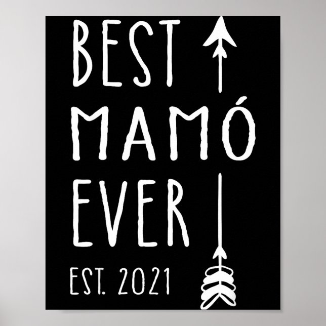 Poster Mamo Ever Est 2021 New Irish Grandma Baby Announce (Frente)