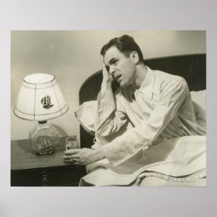 Pôster Man Bebendo Water