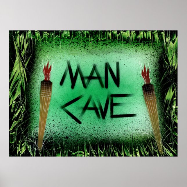 Poster Man Cave Tiki (Frente)