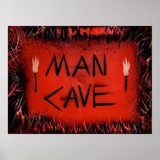 Poster Man Cave Torches (Frente)