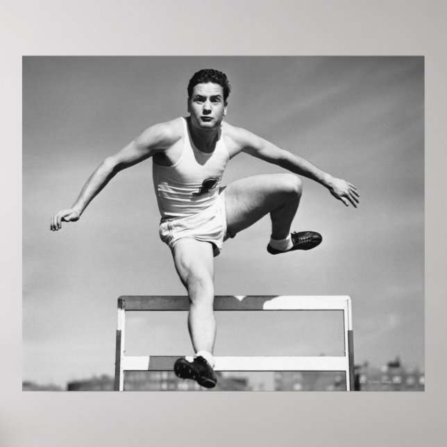 Pôster Man Hurdling (Frente)