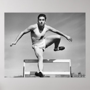 Pôster Man Hurdling